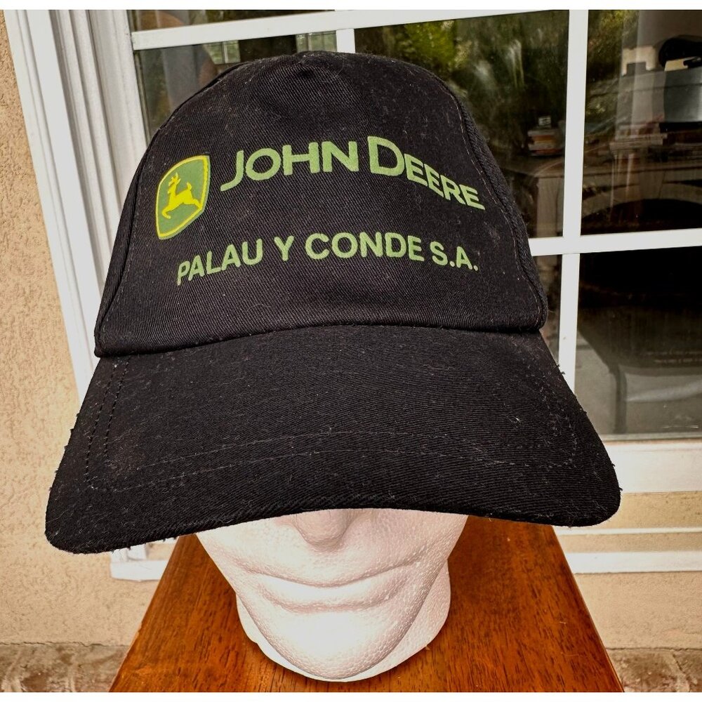 NWOT John Deere  Palau Y Conde S A. Cap Hat  Black South America Trucker…